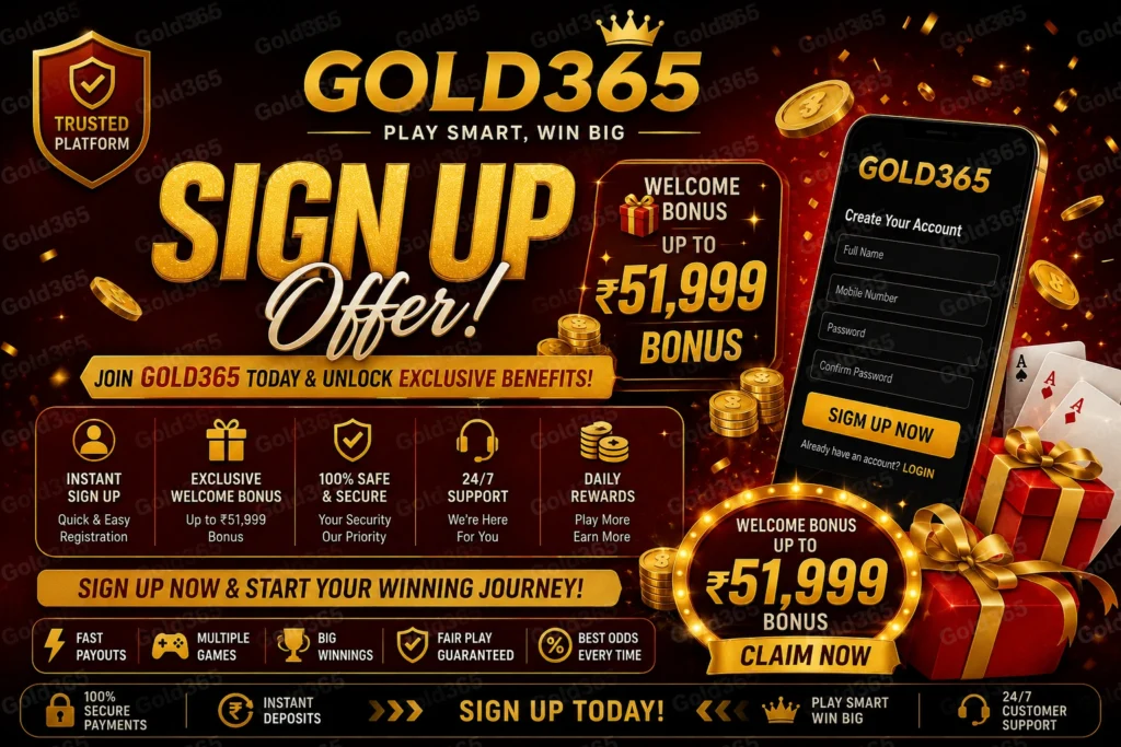 Gold365 Sign Up Offer